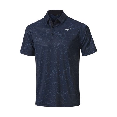 Camisa Polo Mizuno Fragma Hombre Azul Marino - Chile M204ZNCLWB